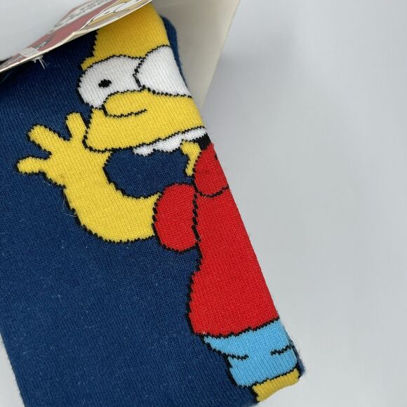 The Simpsons Novelty Socks Bart Simpson Adult One Size Blue Athletic Crew - Picture 4 of 7